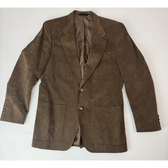 Marshall Field & Company Other - Vintage Marshall Field & Company Microsuede Blazer Brown USA Measures Men's 42